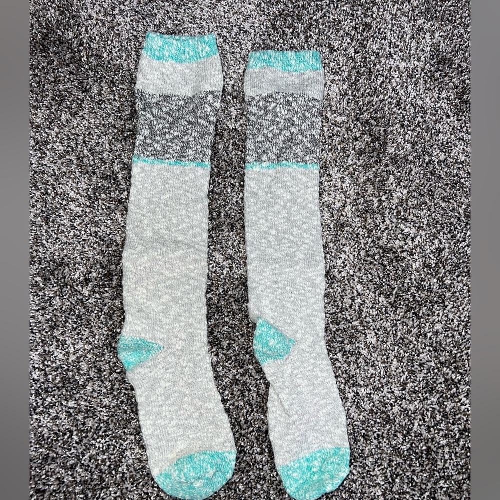 American Eagle Outfitters Boot Socks Blue Gray Teal